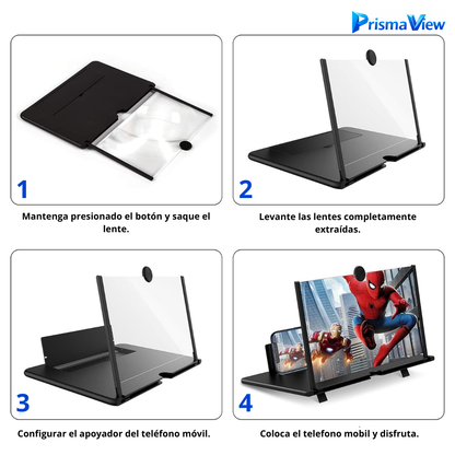 PrismaView™ – Cine Portátil para tu Móvil